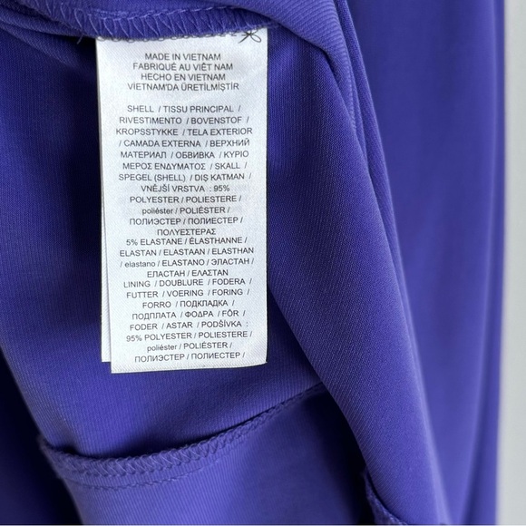 NWT Lauren Ralph Lauren Purple Jersey Off The Shoulder Column Gown Dress Size 0 - Picture 9 of 9